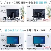 サンワサプライ モニター裏収納ラック(幅48.2cm) MR-STN1BK 1台（直送品）