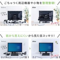 サンワサプライ モニター裏収納ラック（幅60cm） MR-STN2BK 1台（直送品）