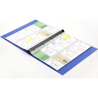 ライオン事務器 名刺ホルダー A4S 適正収容枚数300枚 MH-300R 青(ブルー) 16048 1冊（直送品）