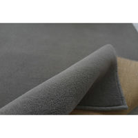 スミノエ コンシェルジュ LONGFORD 防炎 ラグ ロングフォード LGF4 2000×2000mm グレー 1枚（直送品）