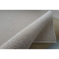 スミノエ コンシェルジュ ウールスコット プレーン 防炎 ラグ WS104 2000×2000mm ベージュ 1枚（直送品）