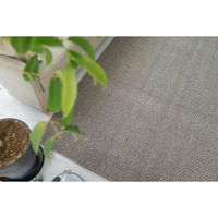 スミノエ コンシェルジュ ウールスコット ヘリンボーン 防炎 ラグ WS203 3000×3000mm ブラウン 1枚（直送品）