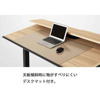 【組立設置込】コクヨ シークエンスチルト 電動昇降デスク フルスペックレバー 幅1150×奥行675×高さ1290mm MW0×黒 1台（直送品）