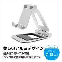 タブレットスタンド BIG DOUBLE-SWING 折り畳み式タブレットスタンド シルバー AS-BWBM-SL アーキサイト