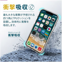 iPhone13 mini ケース カバー ハイブリッドケース ストラップホール付 クリア PM-A21AHVCKCR エレコム 1個