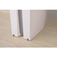 リス 抗菌 棚下で使えるペダルダストボックス45L ニーナカラー グレー 1個 オリジナル ゴミ箱 日本製 幅270×奥行425×高さ480mm オリジナル