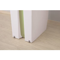 リス 抗菌 棚下で使えるペダルダストボックス45L ニーナカラー グリーン 1個 オリジナル 左右両開き 幅270×奥行425×高さ480mm オリジナル