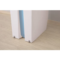 リス 抗菌 棚下で使えるペダルダストボックス45L ニーナカラー ブルー 1個 オリジナル ゴミ箱 日本製 幅270×奥行425×高さ480mm オリジナル