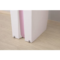 リス 抗菌 棚下で使えるペダルダストボックス45L ニーナカラー ピンク 1個 オリジナル ゴミ箱 日本製 幅270×奥行425×高さ480mm オリジナル