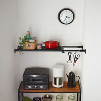 平安伸銅工業 パワフル 突ぱり棚 マットブラック TAI-1B 1個