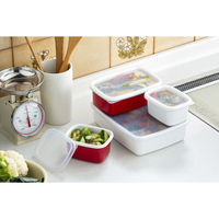 ベストコ モジュラー ホーロー フードストッカー 角型S ホワイト MA-1800 1個（直送品）