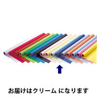ゴークラ 色画用紙 ジャンボロールR 10m巻 クリーム 1巻 JR101