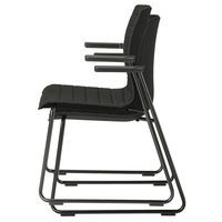 中央可鍛工業 ラウンジミーティングチェア グレー LN-2FA 1セット(2脚入)（取寄品）