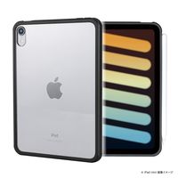 ナカバヤシ iPad mini (第6世代/A17 Pro)衝撃吸収背面ケース ブラック TBC-IPM2103BK 1個