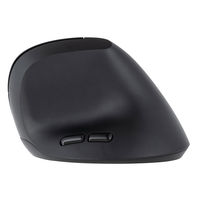 ナカバヤシ 無線静音 5ボタン BlueLED エルゴノミクスマウス ブラック MUS-RKF251BK 1個