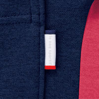 明石スクールユニフォームカンパニー ニットシャツ ワイン×ネイビー M UZL3210 1枚（直送品）