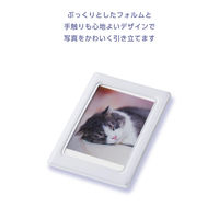 チェキ用フォトフレーム マグネット式 instax mini film用 ホワイト IC-PCMGWH エレコム 1個（直送品）
