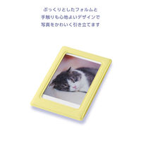 チェキ用フォトフレーム マグネット式 instax mini film用 イエロー IC-PCMGYL エレコム 1個（直送品）