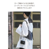 カメラストラップ 首掛け/肩掛け/たすき掛け チェキ instax ロープ編み ブラック IC-STSDKNBK エレコム 1個（直送品）