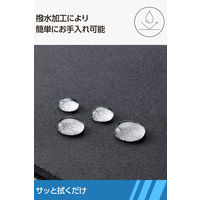 マウスパッド 布製 撥水 高耐久 ほつれにくい 滑り止め 抗菌 ブラック MP-ALMWBK エレコム 1個（直送品）