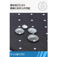 マウスパッド 布製 撥水 高耐久 ほつれにくい 滑り止め 抗菌 黒×白 MP-LMWDBK エレコム 1個（直送品）
