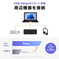 サンワサプライ USB TypeーC ドッキングステーション USB-DKM8S 1個