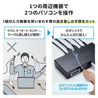 サンワサプライ TypeーC接続・HDMI接続対応パソコン切替器(エミュレーション非搭載) SW-KVM2DK 1個