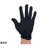 ウインセス 礼装用手袋 黒 綿 ホック付き L 1袋(12双入) * 1袋 69-4693-41（直送品）