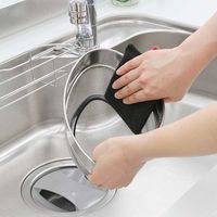 キッチン 排水口 掃除 ヌメリ取り タワシ ブラック 1個 サンベルム