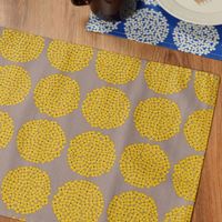 フラワーラミネートランチョンマット グレー studio CLIP