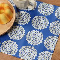 フラワーラミネートランチョンマット ブルー studio CLIP