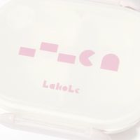 (らこれキッズ)ブロックロゴランチボックス アイボリー 弁当箱 LAKOLE/ラコレ