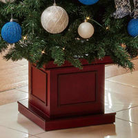 ストア・エキスプレス ウッドポットクリスマスツリーセット ブルーシルバー 高さ210×幅112cm 8736-1848 1セット（直送品）