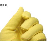 ウインセス 綿スムスマチ無し手袋 イエロー L 12双入 * 1セット 69-2206-08（直送品）