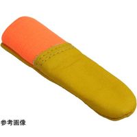 ウインセス 牛革指サック 女性 親指用 オレンジ 1袋(10本入) * 1袋 69-4690-06（直送品）