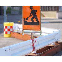 サインホルダー ガードレール支柱用　看板巾300 SBH-1N-300 1セット(5個入) 伊藤製作所（直送品）