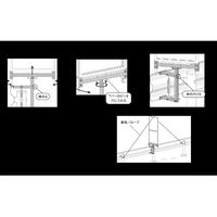 サインホルダー ガードレールビーム用　看板巾300 SBH-RN-300 1セット(3個入) 伊藤製作所（直送品）