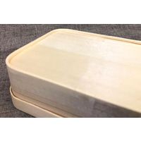 木具輪 経木わっぱ　長方形170×115×H40　被せ蓋付き　ケース SD270082-195 1箱(195個)（直送品）