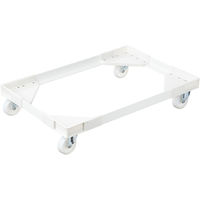 アスクル「現場のチカラ」　扉付き折りたたみコンテナセット　75L　長辺扉付き　青色  オリジナル