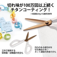 プラス はさみ フィットカットカーブプレミアムチタン アイボリー 35720 1本