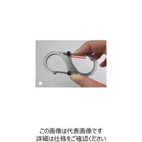 エスコ 90x40mm Sカンスナップフック(ロック付/ブラック) EA638AD-163 1セット(10個)（直送品）