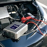 エスコ DC12V→AC100V/1500W 正弦波インバーター EA812JC-31B 1台（直送品）