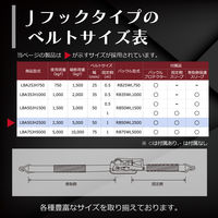 フリーク FREAK ラッシングベルト青 Jフック2.5ton 幅50mm×長さ1+5m 1セット(10本) 75289
