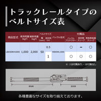フリーク ラッシングベルト青 レール1ton 幅50mm×長さ0.5+3m 75355 1セット(10本)