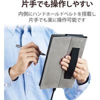 Lenovo Tab M10 HD 2nd Gen ケース 手帳 フラップ レザー 軽量 ブラック TB-L201PLFBK エレコム 1個