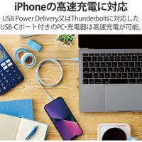 ライトニングケーブル Type-C-Lightning 1m ブルー U2C-APCL10BU エレコム 1個
