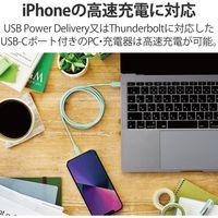 ライトニングケーブル Type-C-Lightning 1m グリーン U2C-APCL10GN エレコム 1個