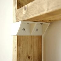 LABRICO(ラブリコ) 2×4棚受シングル ブロンズ DXB-2 平安伸銅工業 1セット（直送品）