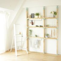 LABRICO(ラブリコ) 2×4棚受ダブル ヴィンテージグリーン DXV-3 平安伸銅工業 1セット（直送品）