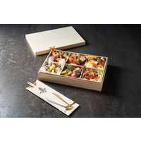 スドウ 高級桐弁当箱 6仕切 外寸264×180×H56mm SD197232-6 1セット(6個)（直送品）